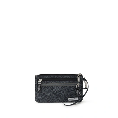 Baggallini Rfid Currency Organizer Wristlet Zip Wallet In Multi