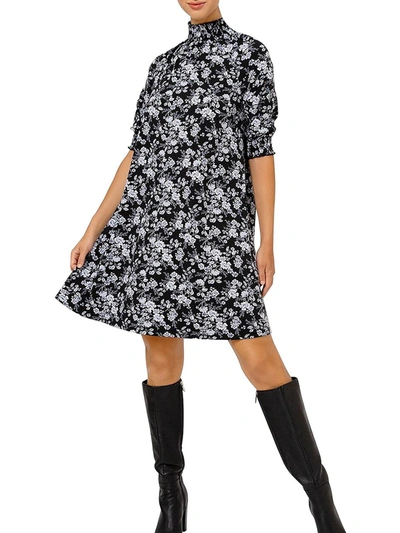 Shop Leota Raelyn Womens Floral Mini Shift Dress In Multi