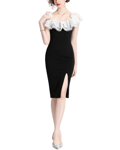 Shop Dza Mini Dress In Black