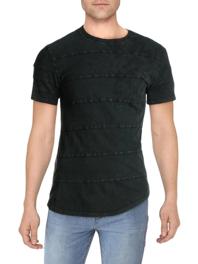 Shop Nana Judy Mens Cotton Faded T-shirt In Black