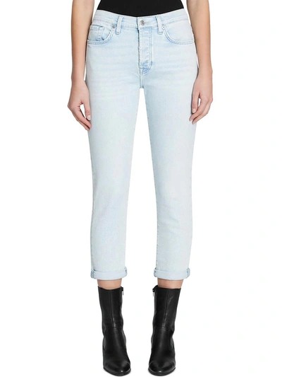 Shop 7 For All Mankind Josefina Womens High Rise Slim Fit Boyfriend Jeans In Multi
