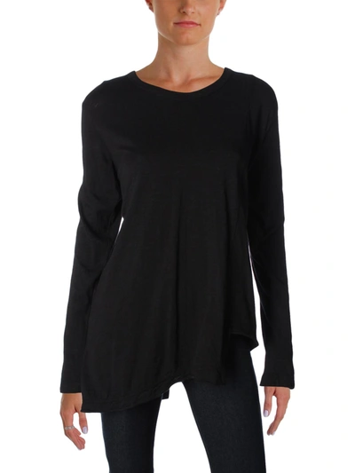 Shop Wilt Womens Heathered Mock Layer Pullover Top In Black
