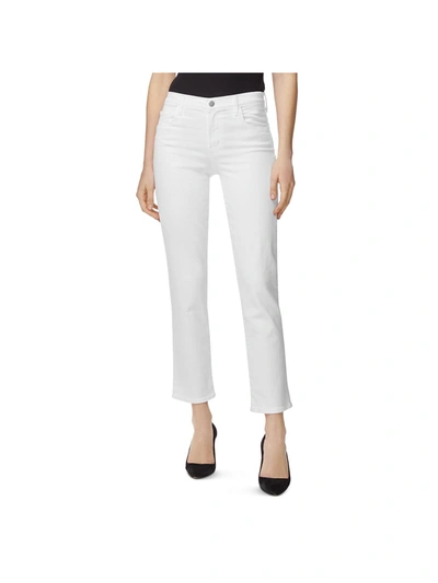 Shop J Brand Adele Womens Denim Color Skinny Jeans In White
