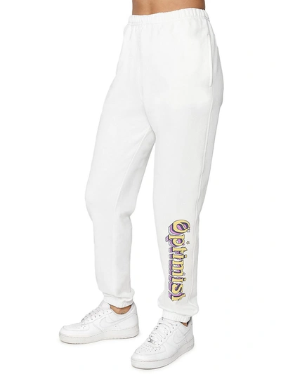 Shop Spiritual Gangster Womens Cozy Comfy Sweatpants In White