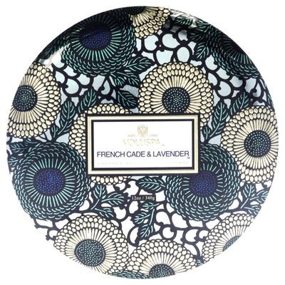 Shop Voluspa 3 Wick Tin Candle - French Cade And Lavender By  For Unisex - 12 oz Candle