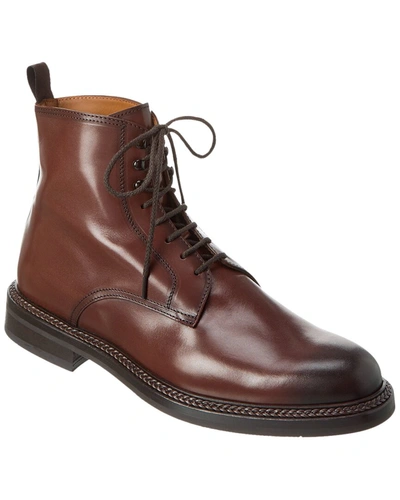 Shop Antonio Maurizi Leather Boot In Brown