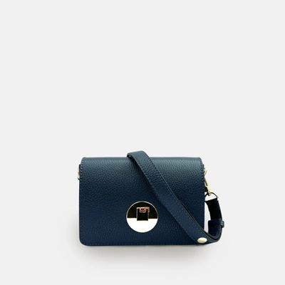 Shop Apatchy London The Newbury Mushroom Leather Bag In Blue
