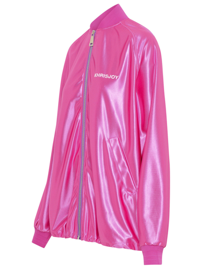Khrisjoy Casual Jacket In Rose-pink Polyester In Pink