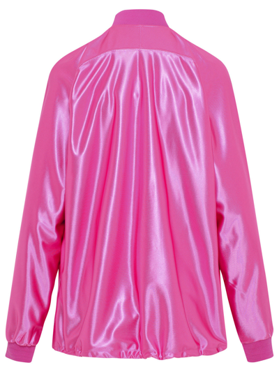 Shop Khrisjoy Woman  Fuchsia Polyester Sweatshirt In Pink
