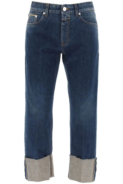 Shop Closed Milo Cropped Jeans In Blue