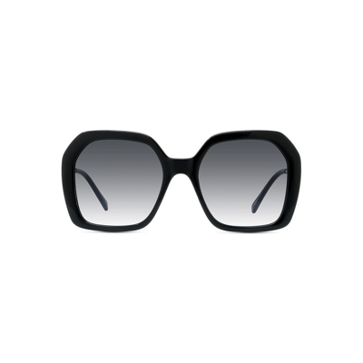 Shop Stella Mccartney Eyewear Oversized Frame Sunglasses In Black