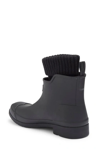 Shop Hunter Indoor/outdoor Chelsea Sock Boot In Black