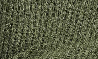 Shop Asos Design Boxy Rib Turtleneck Sweater In Khaki