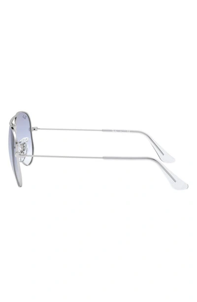 Ray Ban Junior 52mm Aviator Sunglasses In Silver