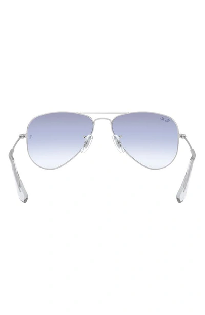 Ray Ban Junior 52mm Aviator Sunglasses In Silver