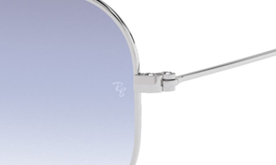 Ray Ban Junior 52mm Aviator Sunglasses In Silver