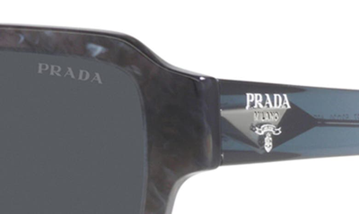 Shop Prada 52mm Square Sunglasses In Stone Grey