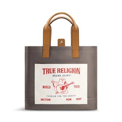 Shop True Religion Medium Pocket Tote In Grey