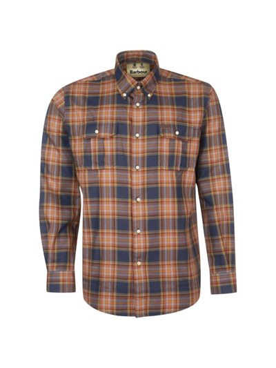 Shop Barbour Men's Singsby Thermo Weave Button-down Shirt In Navy