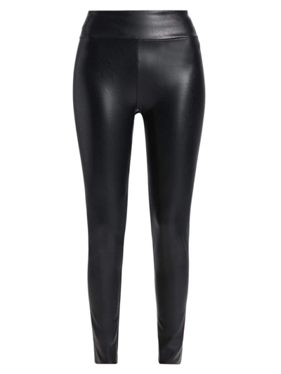 Shop Splendid Women's Vegan Leather Leggings In Black