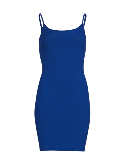 Shop Skims Women's Soft Lounge Mini Slip Dress In Cobalt
