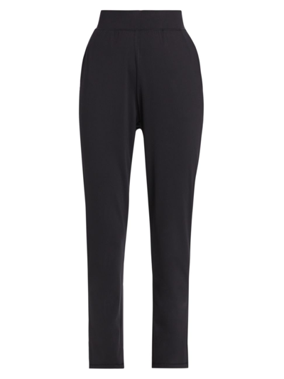 Shop Bandier Women's Center Stage Stretch Ankle Pants In Black