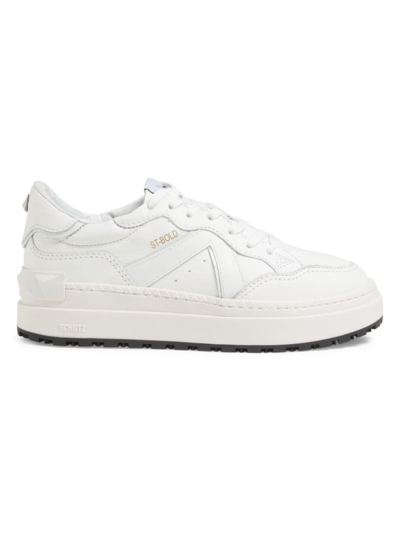 Shop Schutz Women's St. Bold 46mm Leather Sneakers In White