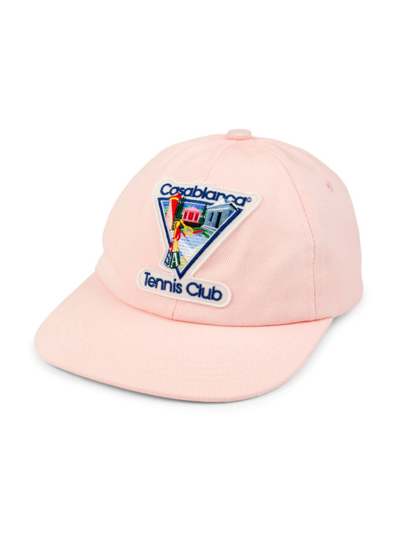 Shop Casablanca Women's For The Peace La Jouese Embroidered Baseball Cap In Pink