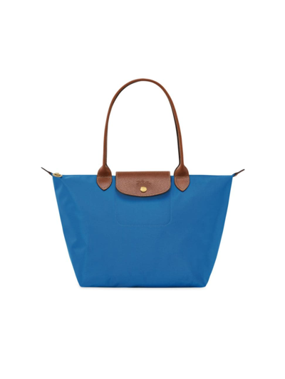 Shop Longchamp Women's Le Pliage Small Canvas Tote Bag In Cobalt