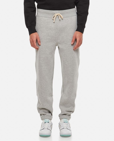 Shop Polo Ralph Lauren Cotton Track Pants In Grey