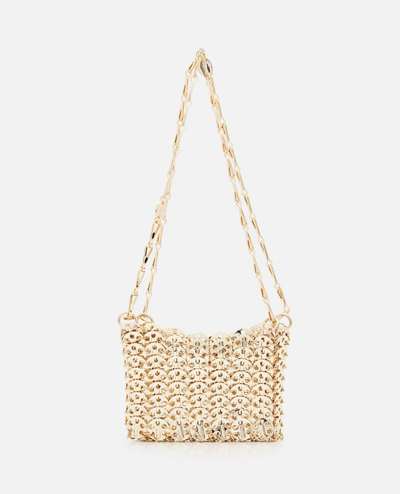 Shop Rabanne 1969 Nano Shoulder Bag In Gold