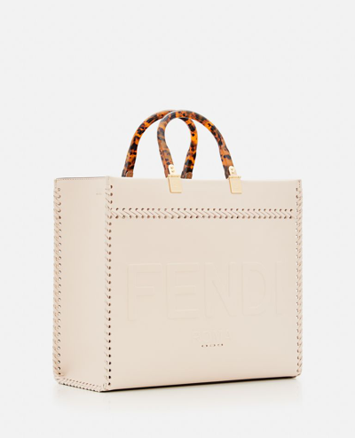 Shop Fendi Sunshine Bag In White
