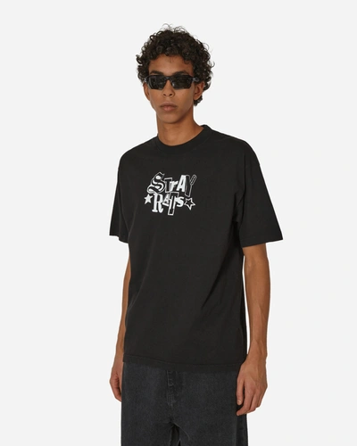 Shop Stray Rats Cut Out T-shirt In Black
