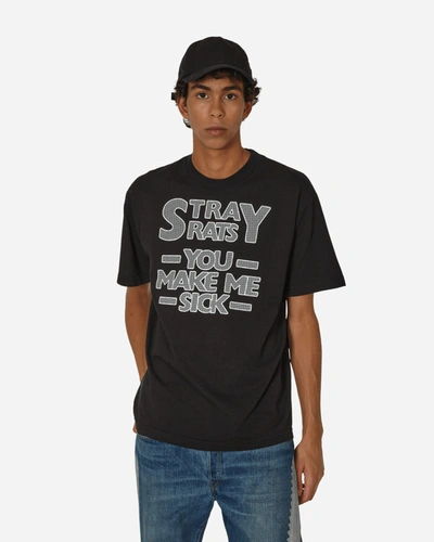 Shop Stray Rats You Make Me Sick T-shirt In Black