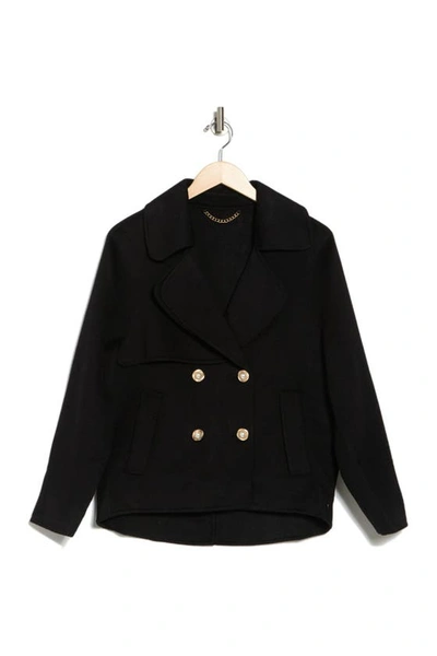 Belle & Bloom I'm Yours Wool Blend Coat In Black