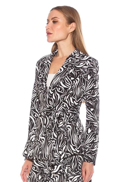 Alexia Admor Olya Blazer In Zebra