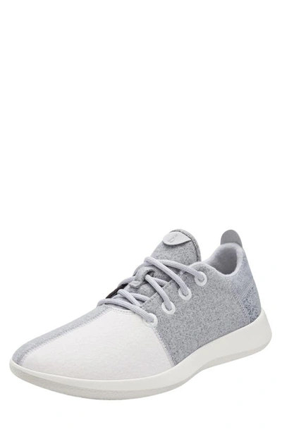 Shop Allbirds Patchwork Wool Runner Sneaker In Grey Scale/ Natural White