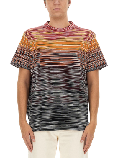 Shop Missoni Degrade T-shirt In Multicolour