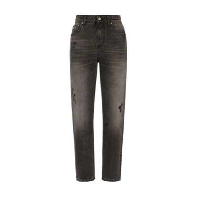 Shop Dolce & Gabbana Boyfriend Jeans In Combined_colour