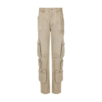 Shop Dolce & Gabbana Denim Cargo Pants In Combined_colour
