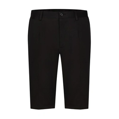 Shop Dolce & Gabbana Stretch Cotton Shorts In Very_dark_blue_1