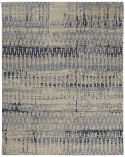 Weave & Wander Scottsdale Transitional Abstract Accent Rug In Blue