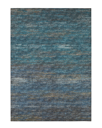 Shop Addison Rugs Marston Indoor/outdoor Washable Rug In Blue