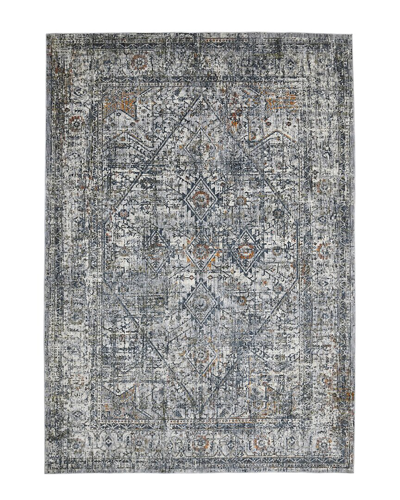Ar Rugs Vermont Chelsea Bordered Runner Rug In Gray