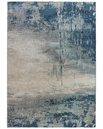 Ar Rugs Yasmin Bern Abstract Runner Rug In Blue