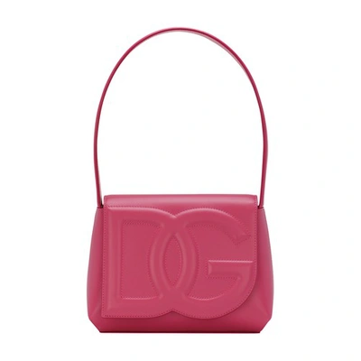 Shop Dolce & Gabbana Dg Logo Bag Shoulder Bag In Light_lilac