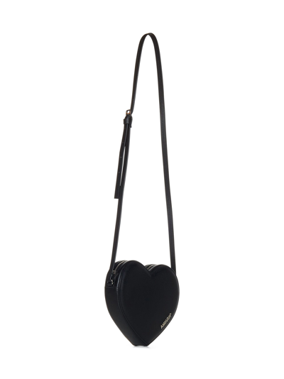 Shop Ambush Flat Heart Shoulder Bag In Black
