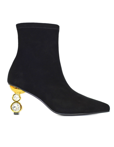 Shop Kat Maconie Boots Ankle In Black Gold