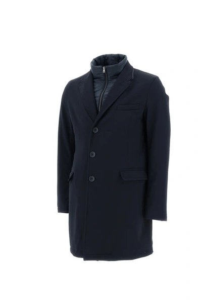 Shop Herno Coat In Blue