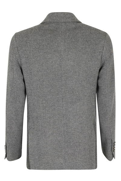 Shop Circolo 1901 Giacca D Petto Lana In Grigio Scuro Melange